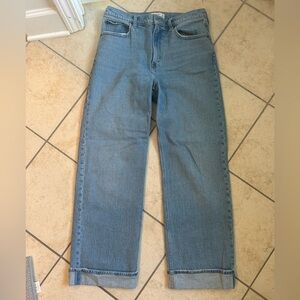 Abercrombie & Fitch Light Blue Wide Leg Jeans